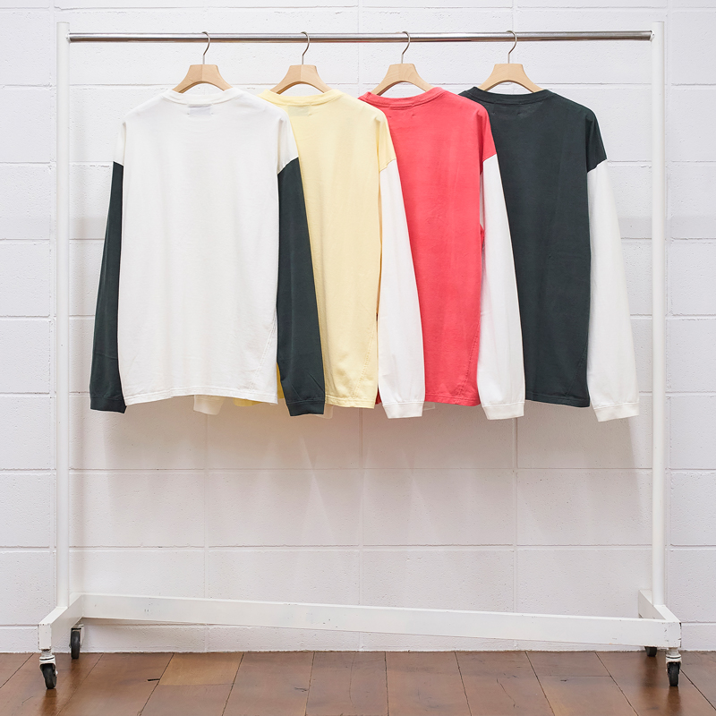UNUSED [ US1957 (Long sleeve t-shirt) ] WHITE×BLACK | ロイド・エフ