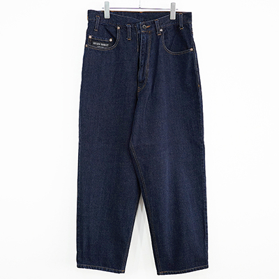 ESSAY [ BAGGY TUCKED JEANS (P-2) ] INDIGO DENIM