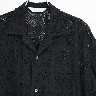 Sasquatchfabrix. [ JAH LION LACE H/S OC SHIRT ] BLACK