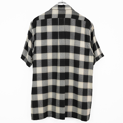 SUGARHILL [ OMBRE PLAID HALF SLEEVE BLOUSE ] SAND IVORY