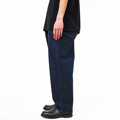 ESSAY [ BAGGY TUCKED JEANS (P-2) ] INDIGO DENIM