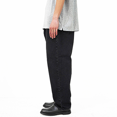 ESSAY [ BAGGY TUCKED JEANS (P-2) ] BLACK DENIM