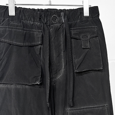 DAIRIKU [ Vintage Wash PKT Nylon Pants ] Vintage Mud Black