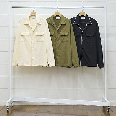 UNUSED [ US2333 (Open collar shirt) ] OLIVE