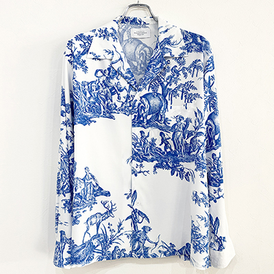 UNUSED [ US2417 (4 continents print long sleeve shirt) ]