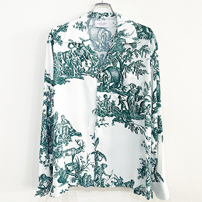 UNUSED [ US2417 (4 continents print long sleeve shirt) ]