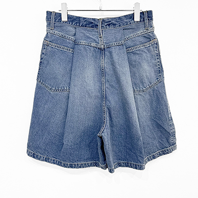 URU [ COTTON DENIM SHORTS ] L.INDIGO