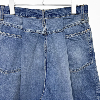 URU [ COTTON DENIM SHORTS ] L.INDIGO