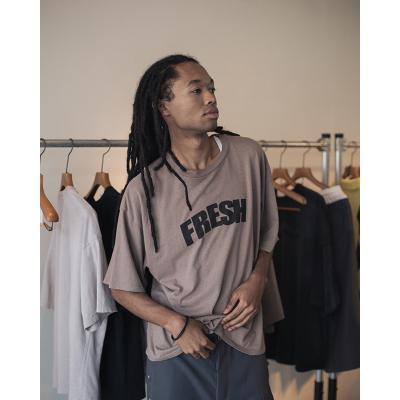 refomed [ FRESH MAN TEE ] BROWN