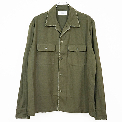 UNUSED [ US2333 (Open collar shirt) ] OLIVE