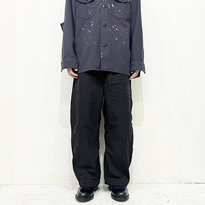 URU [ NYLON SILK EASY PANTS ] NAVY