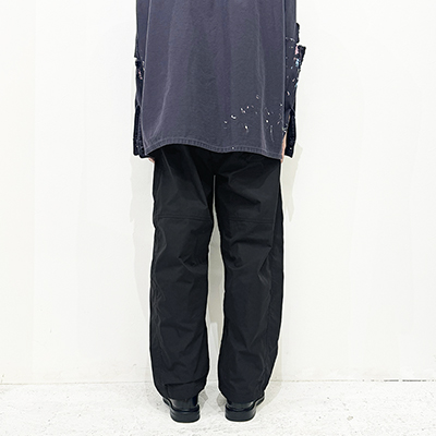 URU [ NYLON SILK EASY PANTS ] NAVY