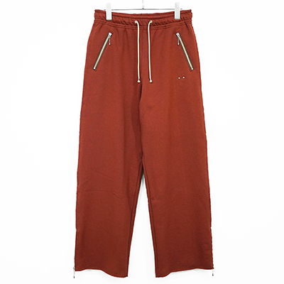 SUGARHILL [ ZIP-UP WIDE SWEAT TROUSERS ] OLD ORANGE