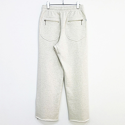 SUGARHILL [ ZIP-UP WIDE SWEAT TROUSERS ] IVORY WHITE