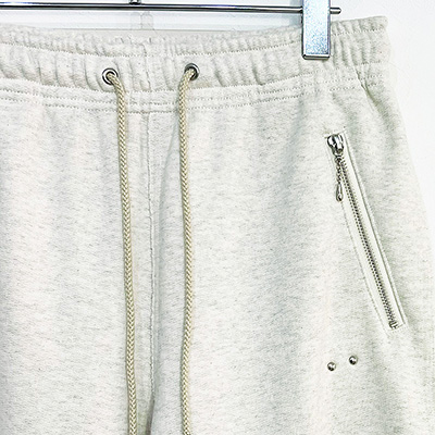 SUGARHILL [ ZIP-UP WIDE SWEAT TROUSERS ] IVORY WHITE