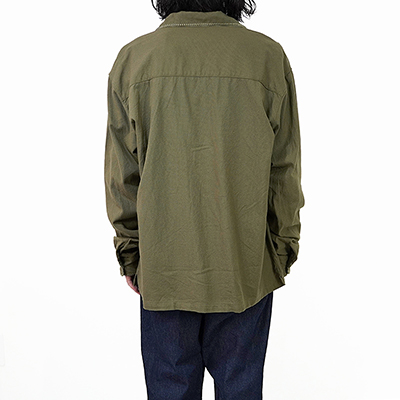 UNUSED [ US2333 (Open collar shirt) ] OLIVE