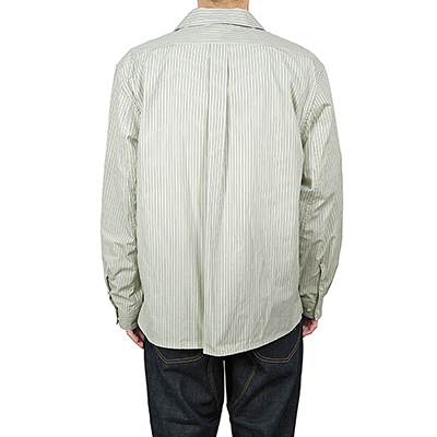 SUGARHILL [ STRIPE OPEN-COLLAR SHIRT ] SAX