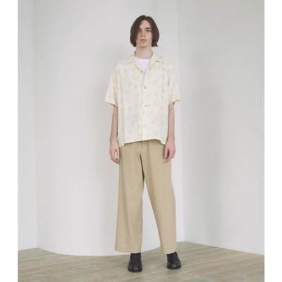 URU [ SHORT SLEEVE SHIRTS ] C.BEIGE