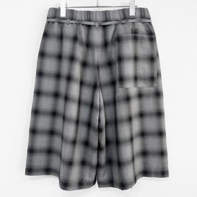 ESSAY [ 3TUCKED CROP SHORTS (P-2) ] GREY CHECK