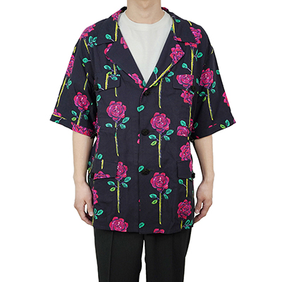 Sasquatchfabrix. [ ROSE SAFARI H/S SHIRT ] BLACK