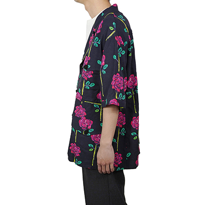 Sasquatchfabrix. [ ROSE SAFARI H/S SHIRT ] BLACK