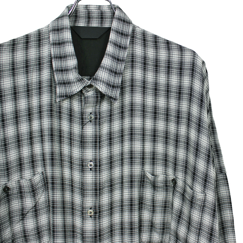 ESSAY [ DRAPE SHIRT (SH-1) ] CHECK | ロイド・エフダブリュー (LLOYD FW)