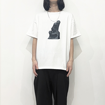 Sasquatchfabrix. [ “CUBISM PEACE” 2TONE H/S T-SHIRT ] WHITE