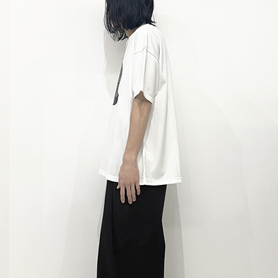 Sasquatchfabrix. [ “CUBISM POWER” TRIM H/S T-SHIRT ] WHITE