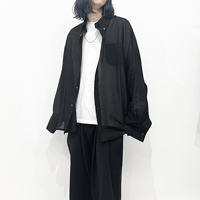 SHINYAKOZUKA [ GIANT SHIRT ] BLACK