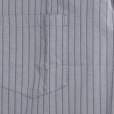 UNUSED [ US2211 (Stripe shirt) ] GRAY PURPLE