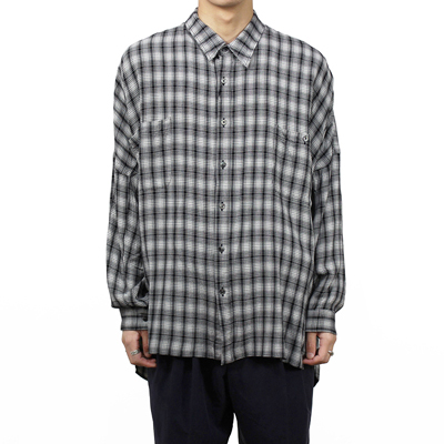 ESSAY [ DRAPE SHIRT (SH-1) ] CHECK | ロイド・エフダブリュー (LLOYD FW)