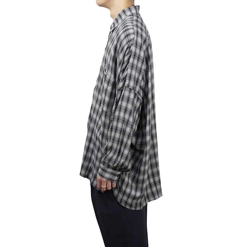 ESSAY [ DRAPE SHIRT (SH-1) ] CHECK | ロイド・エフダブリュー (LLOYD FW)