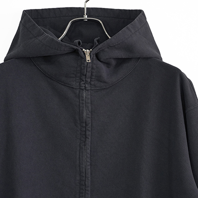 UNUSED [ US2302 (Overdyed zip-up hoodie) ] FADE BLACK