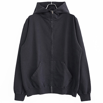 UNUSED [ US2302 (Overdyed zip-up hoodie) ] FADE BLACK