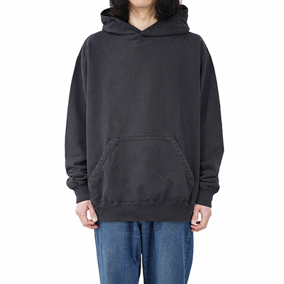 UNUSED [ US2300 (Overdyed hoodie) ] FADE BLACK