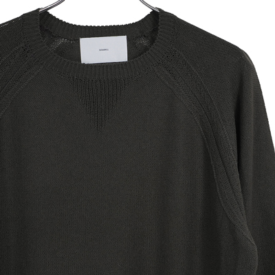 SUGARHILL [ COTTON LONG SLEEVE KNIT ] BLACK