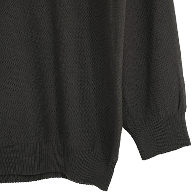 SUGARHILL [ COTTON LONG SLEEVE KNIT ] BLACK