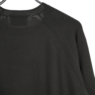 SUGARHILL [ COTTON LONG SLEEVE KNIT ] BLACK