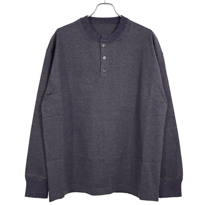 crepuscule [ Henry Neck L/S ] INDIGO