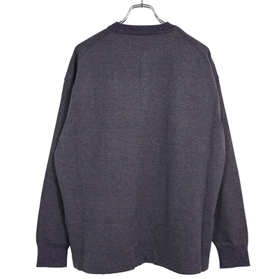 crepuscule [ Henry Neck L/S ] INDIGO