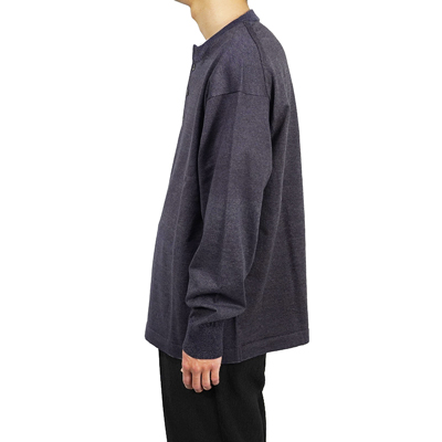 crepuscule [ Henry Neck L/S ] INDIGO