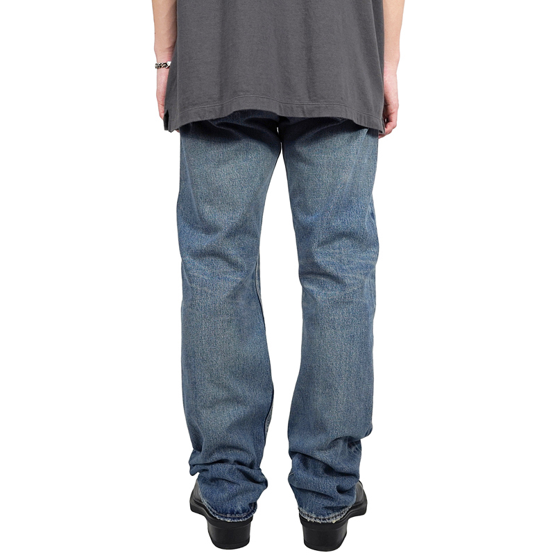 DAIRIKU [ Leather Patch Work Slim Denim Pants ] Indigo | ロイド