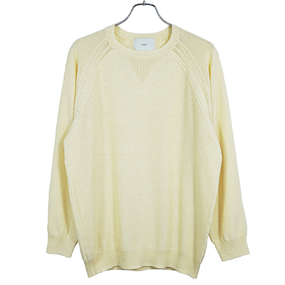 SUGARHILL [ COTTON LONG SLEEVE KNIT ] WHITE