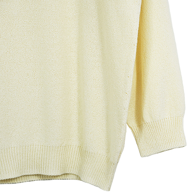 SUGARHILL [ COTTON LONG SLEEVE KNIT ] WHITE