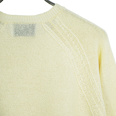 SUGARHILL [ COTTON LONG SLEEVE KNIT ] WHITE