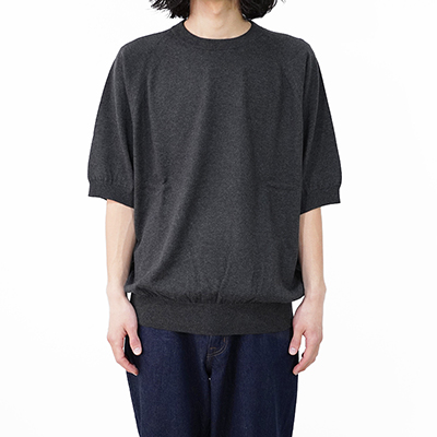 crepuscule [ Raglan Knit S/S ] BLACK