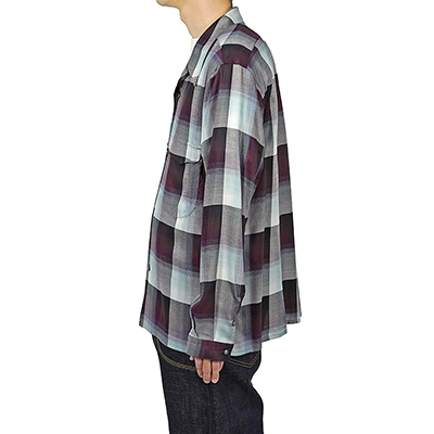 SUGARHILL [ OMBRE OPEN-COLLAR SHIRT ] PURPLE