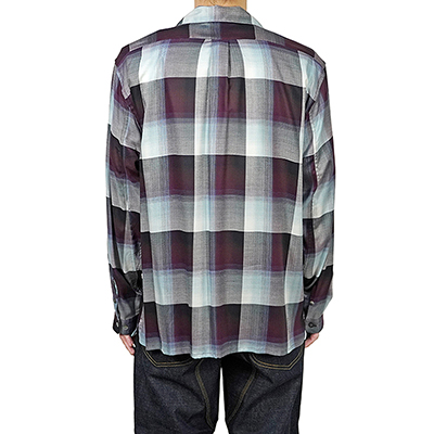 SUGARHILL [ OMBRE OPEN-COLLAR SHIRT ] PURPLE