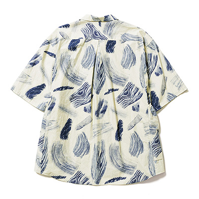 Sasquatchfabrix. [ MOKUME STAMP H/S SHIRT ] OFF WHITE