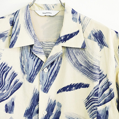 Sasquatchfabrix. [ MOKUME STAMP H/S SHIRT ] OFF WHITE